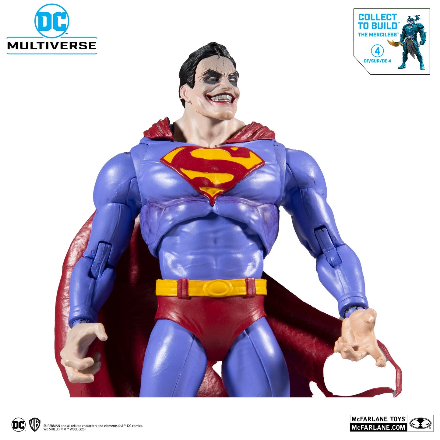 McFarlane Toys DC Multiverse Superman (The Infected) 7" Action Figure with Build-A Parts for 'The Merciless' Figure
