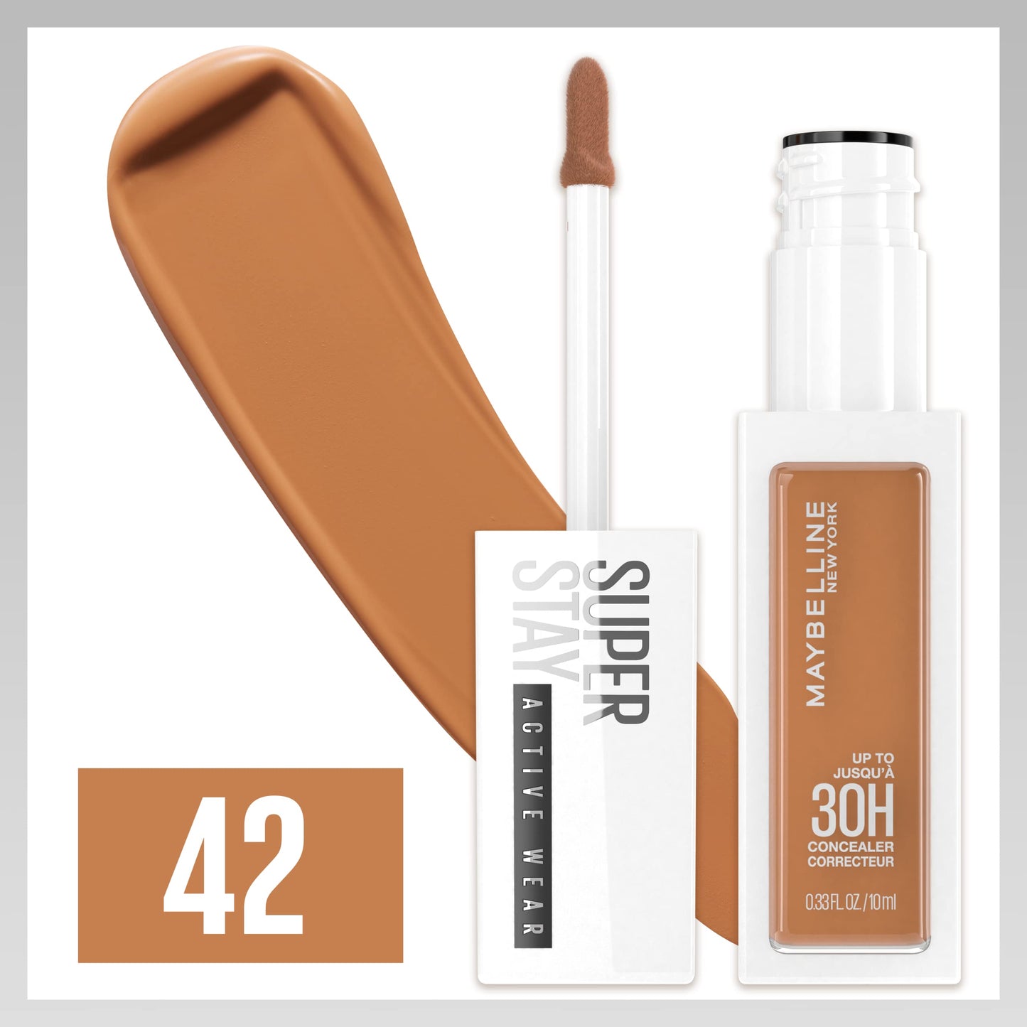 Maybelline Super Stay Liquid Concealer Makeup, Full Coverage Concealer, Up to 30 Hour Wear, Transfer Resistant, Natural Matte Finish, Oil-free