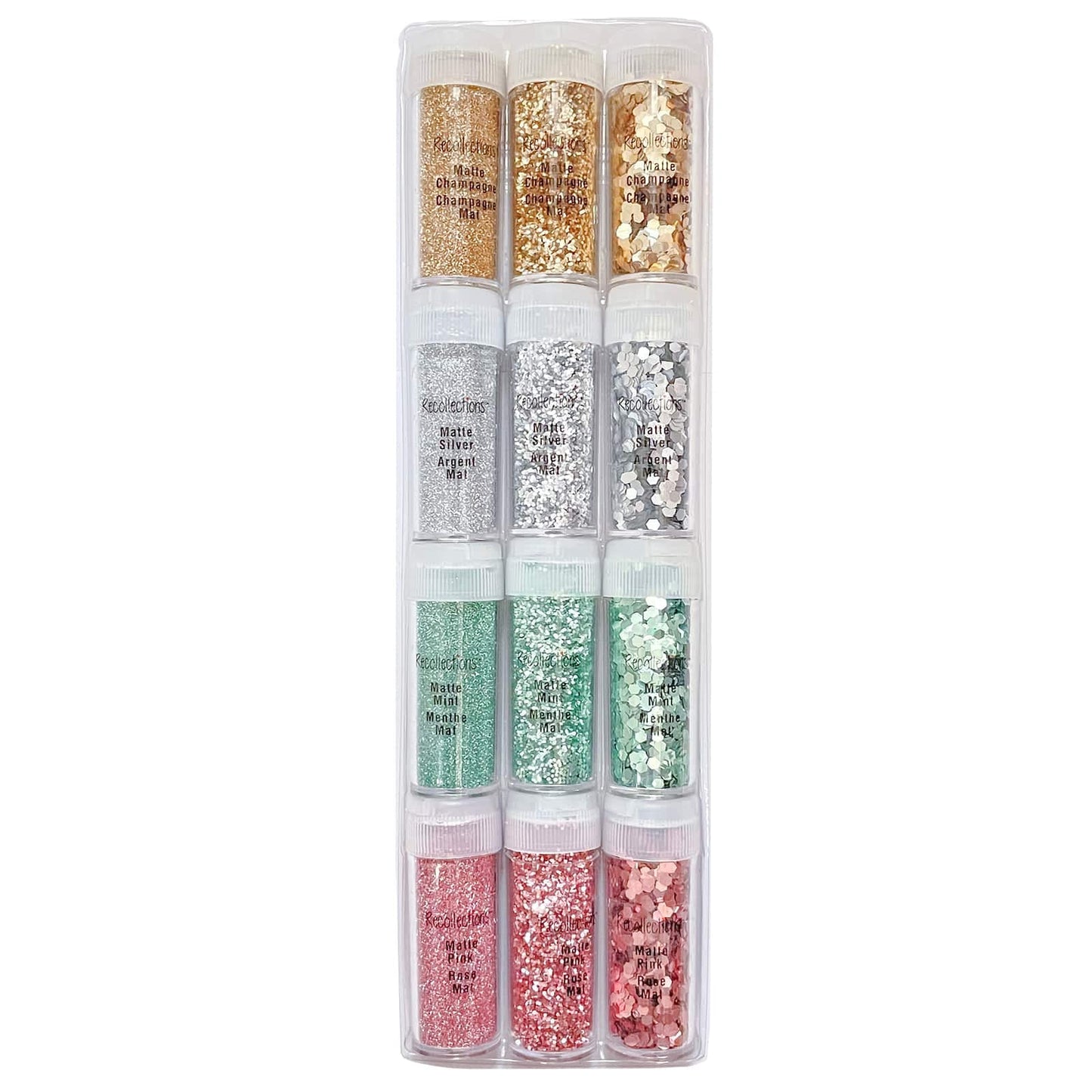 Recollections Matte Metallic Glitter Pack, 6 Packs: 12 ct. (72 Total)