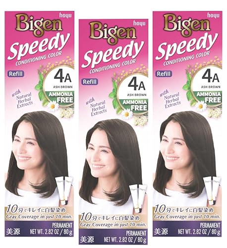 Bigen Speedy Conditioning Color Refill: 4A Ash Brown - 3 Pack