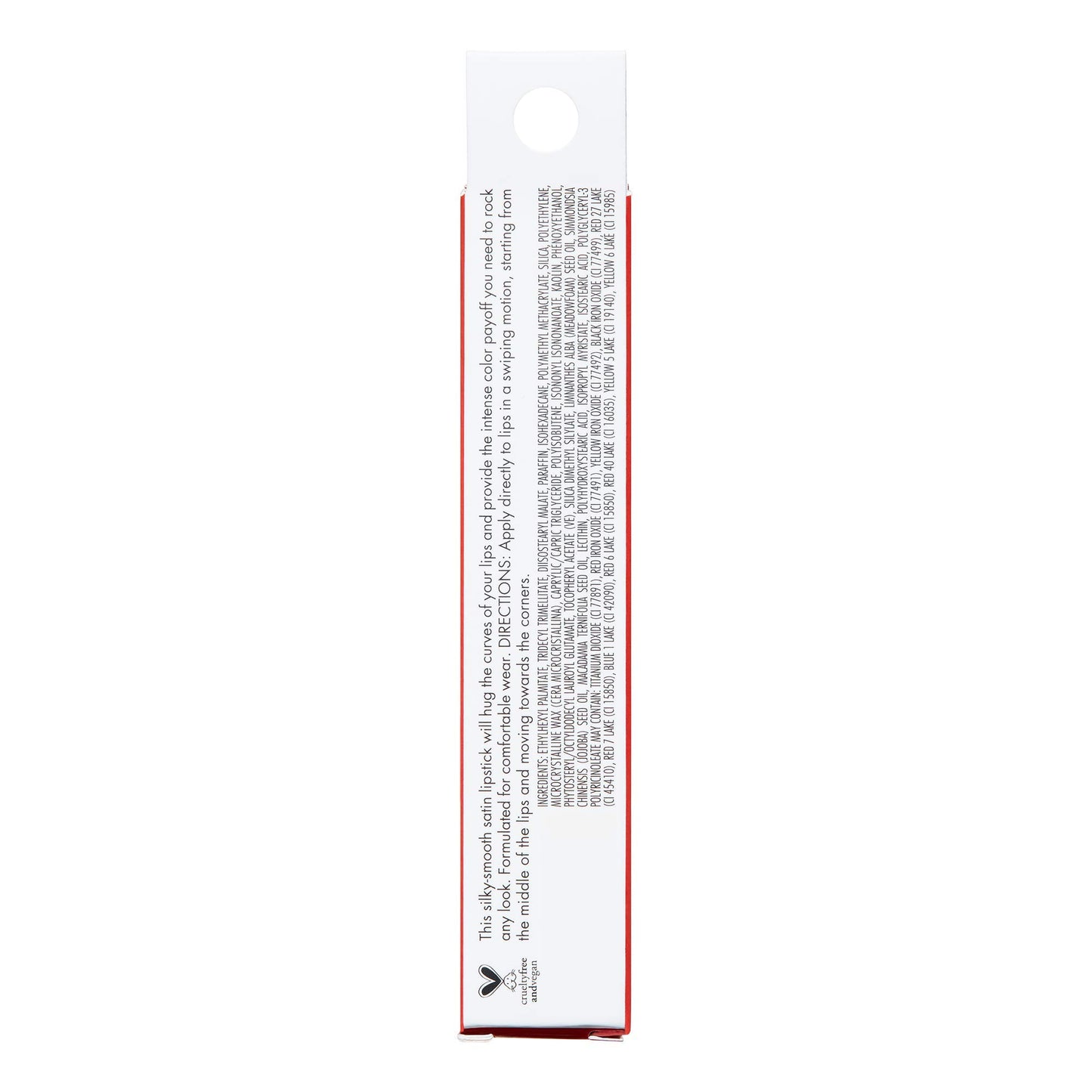 e.l.f. SRSLY Satin Lipstick, Silky, Smooth, Pigmented, Long Lasting, Provides Intense Color Payoff, Pepper, 10 Shades, Easy To Apply, 0.12 Oz