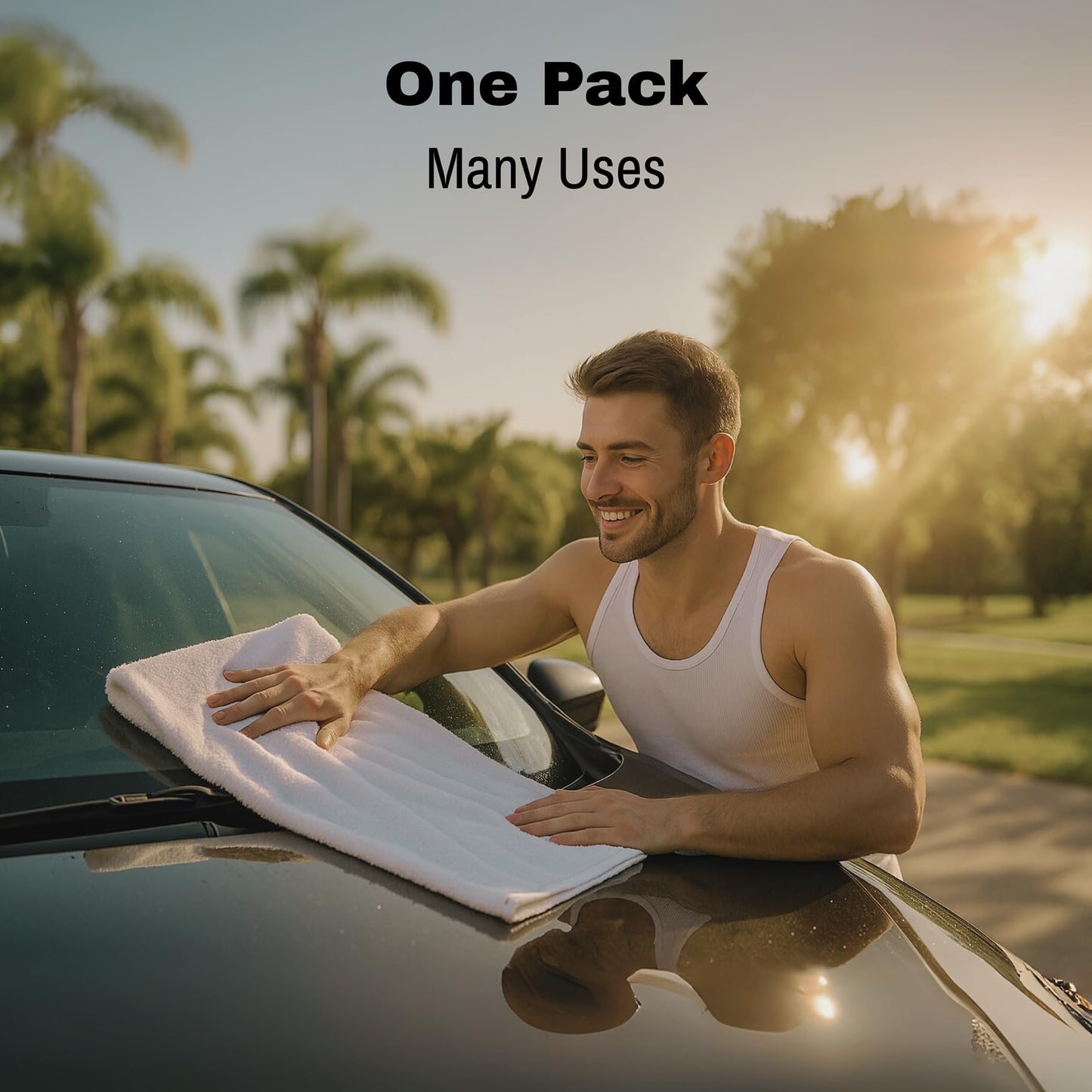 JMR Bulk-Friendly Essentials - Practical Cotton Towels - Economical 22" by 44" Multi-Purpose Towel - Absorbent, Quick-Drying, Soft, Lightweight…