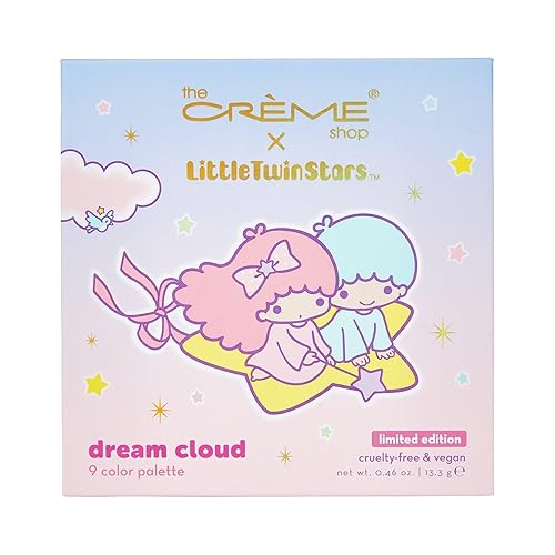 The Crème Shop x Sanrio Little Twin Stars Dream Cloud Eyeshadow Palette: 9 Versatile Pigments Ethereal Mattes to Shimmers Ultra-Rich Pigmentation…