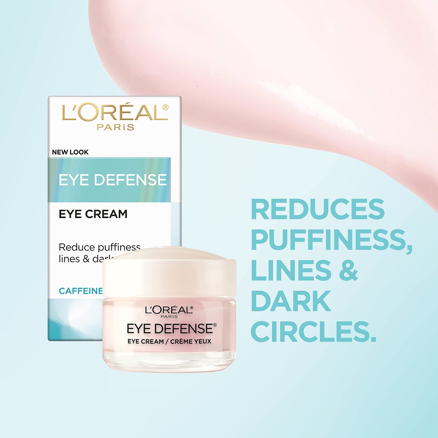 L'Oreal Paris Dermo-Expertise Eye Defense Eye Cream with Caffeine and Hyaluronic Acid 0.5 oz Beauty and Personal Care L'Oreal Paris