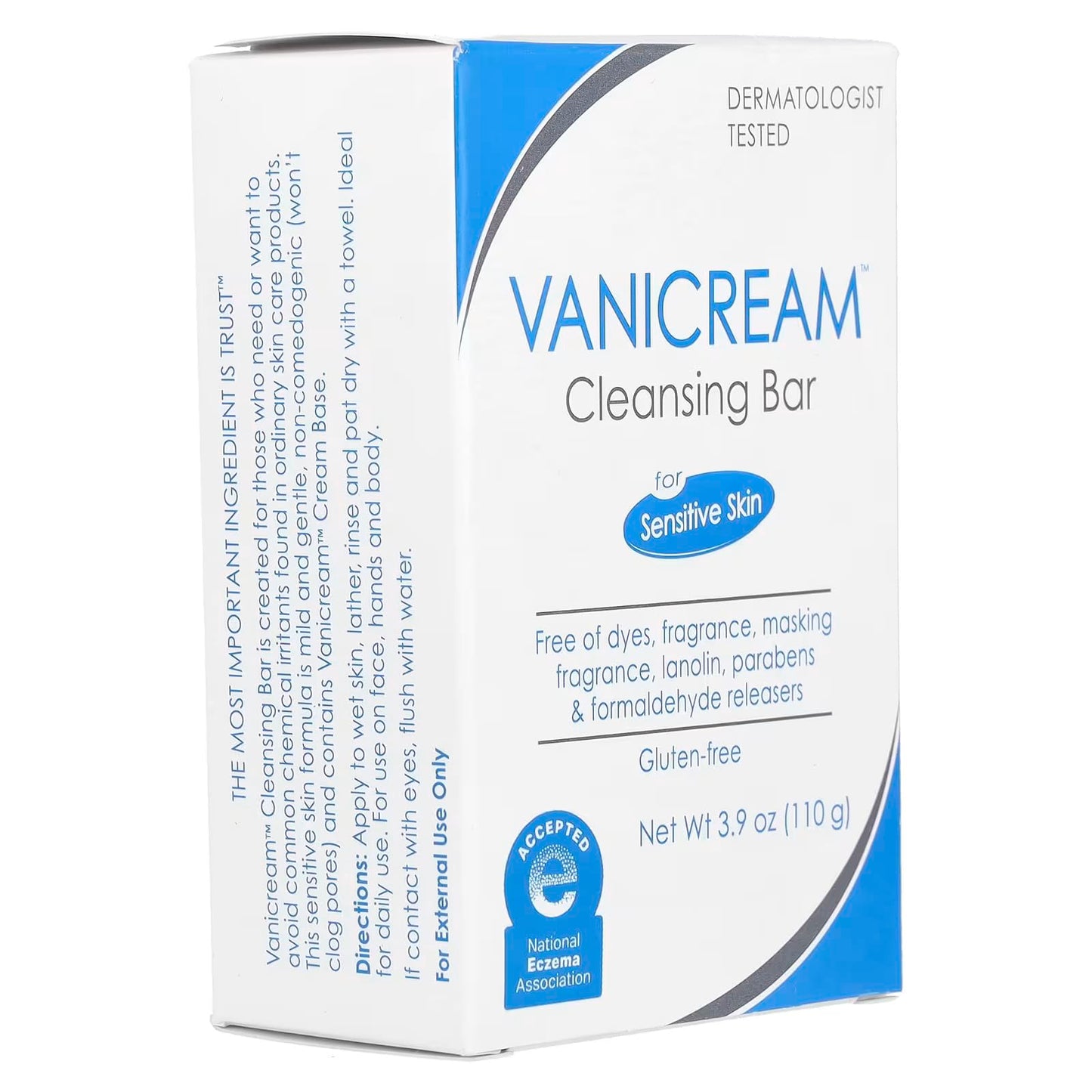 Vanicream Cleasing Bar for Sensitive Skin 3.9oz (Pack of 8)