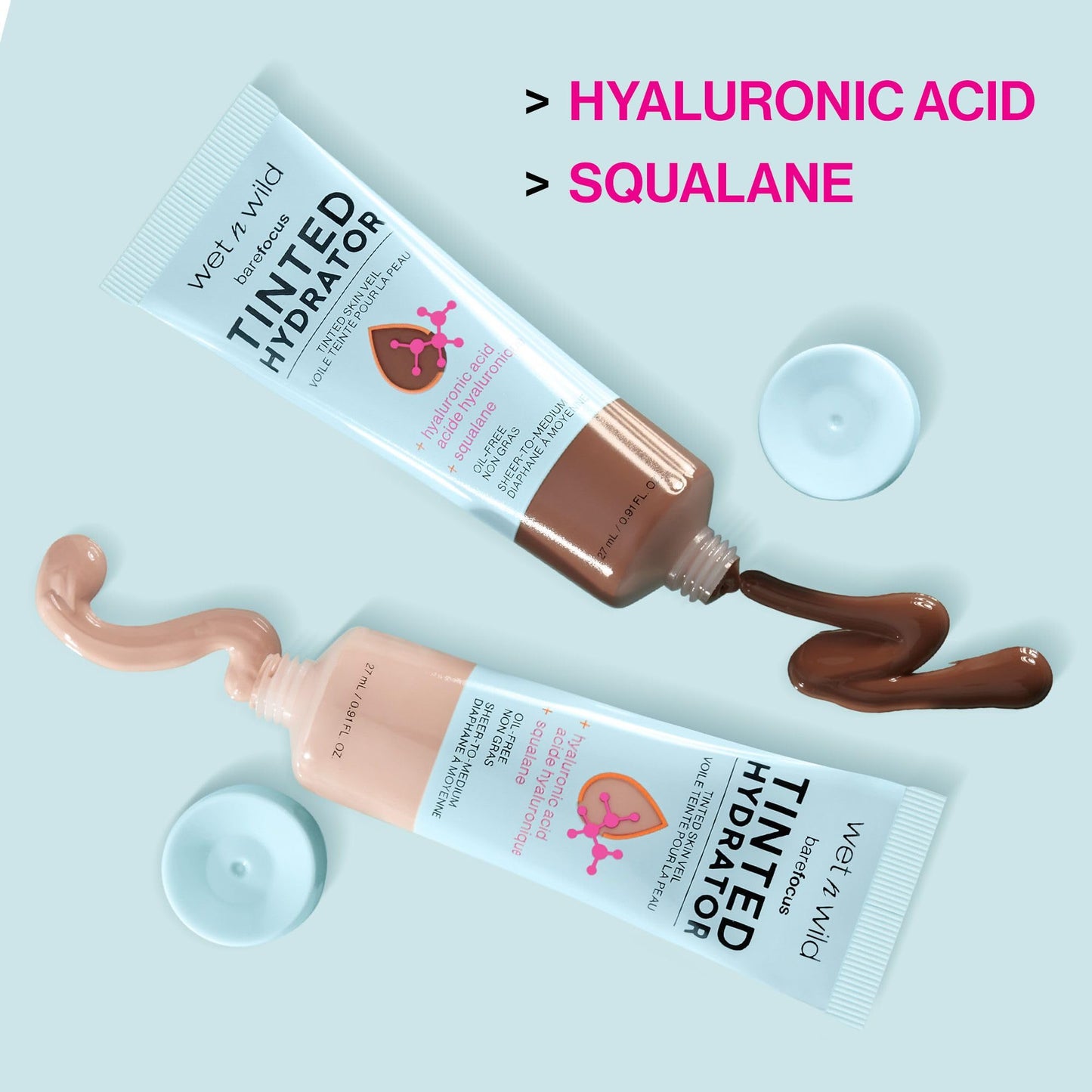 Wet n Wild Bare Focus Tinted Hydrator Matte Finish, Fair Light, Oil-Free, Moisturizing Makeup | Hyaluronic Acid | Sheer To Medium Coverage Beauty and Personal Care wet n wild