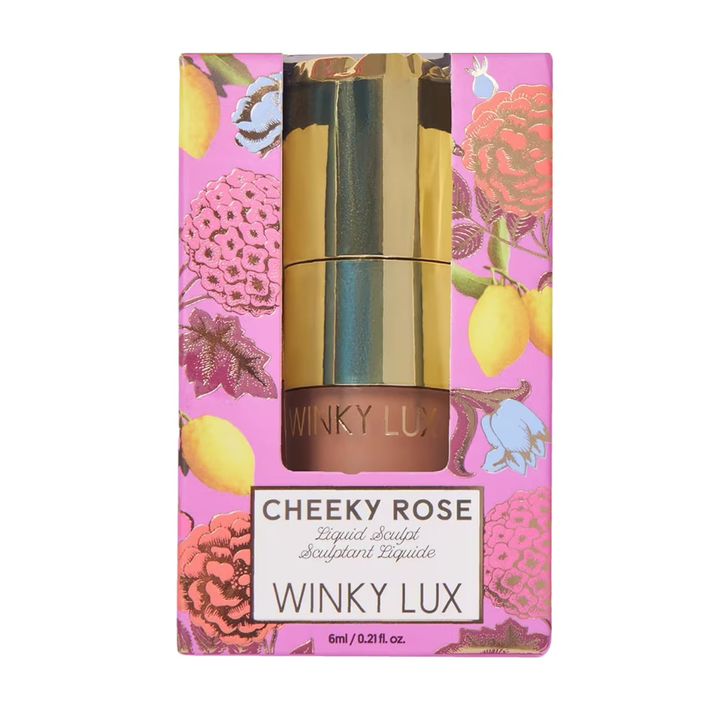 Winky Lux Cheeky Rose Liquid Sculpt - High Pigment Weightless Liquid Bronzer & Contour, Effortlessly Blendable, Lightweight Velvet Finish, Long