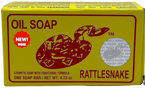 Jabon de aceite de vibora de cascabel (140g) jabon para la cara y todo el cuerpo- Ayuda a eliminar el acne y paño/Rattlesnake soap (4.93 (1)
