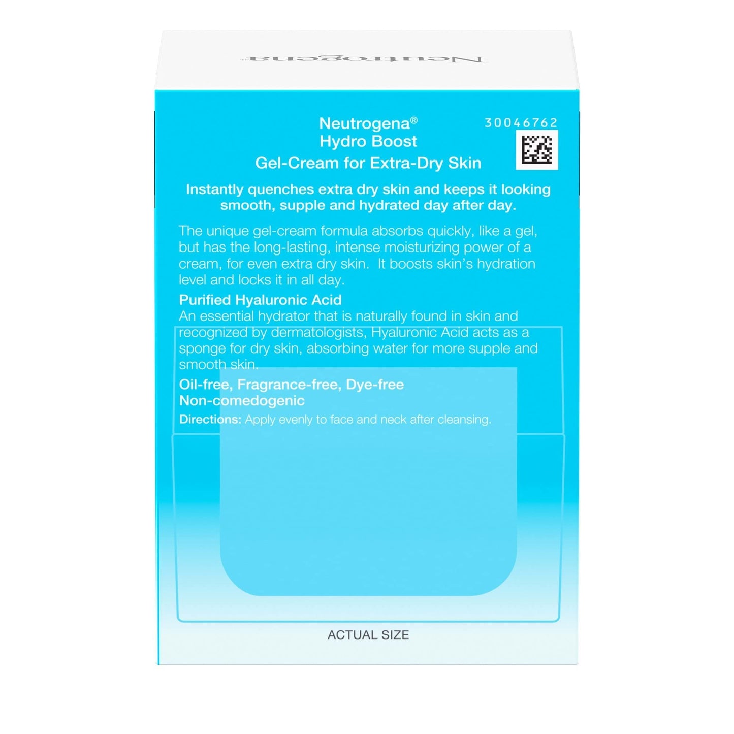 Neutrogena Hydro Boost Hyaluronic Acid Hydrating Face Moisturizer Gel-Cream to Hydrate and Smooth Extra-Dry Skin, 1.7 oz (Pack of 2)