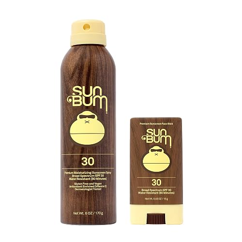 Sun Bum Sun Bum Original Spf 30 Sunscreen Spray and Face Stick vegan and Reef Friendly (octinoxate & Oxybenzone Free) Broad Spectrum Moisturizing