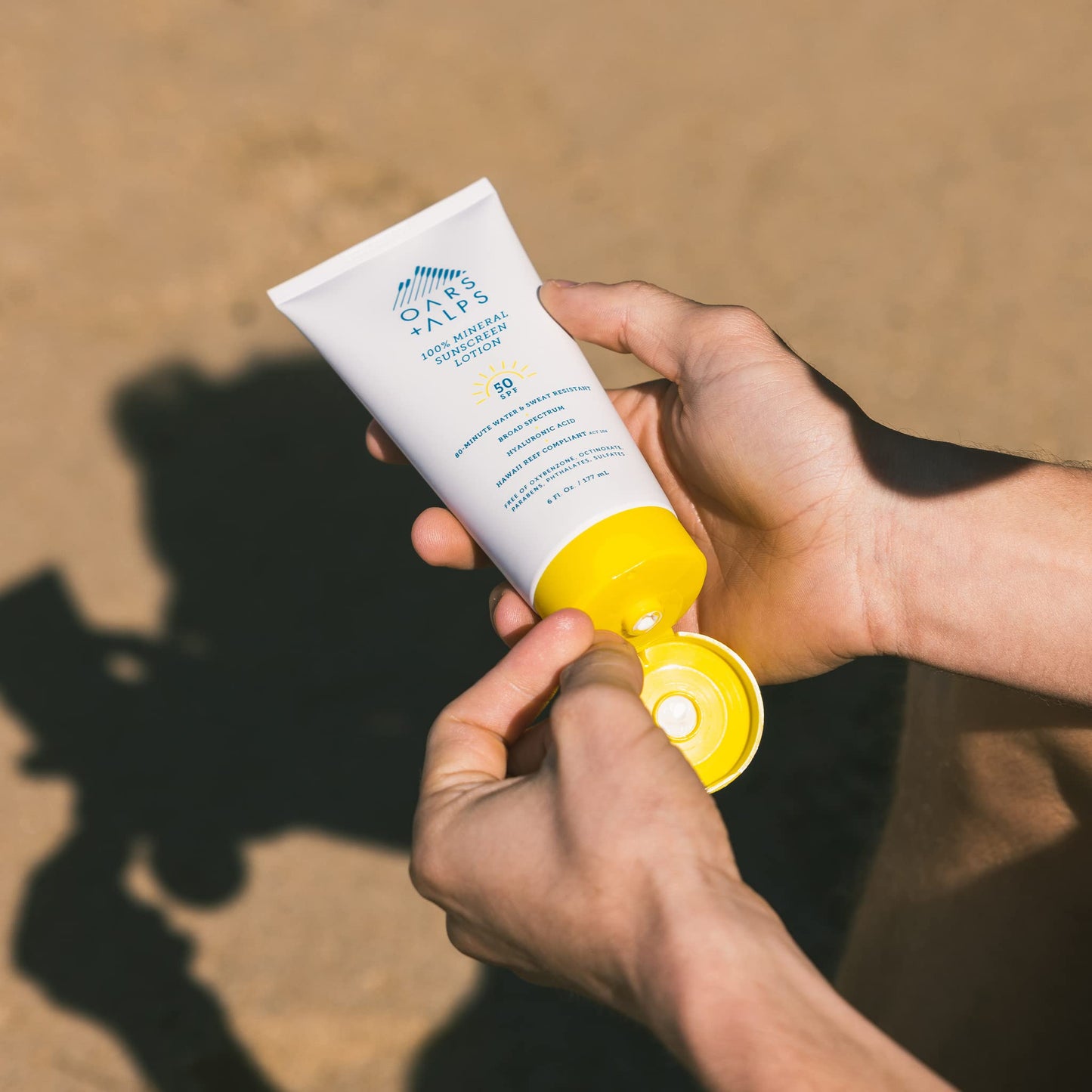 Oars + Alps 100% Mineral Sunscreen for Face & Body Lotion, SPF 50 Body Sunscreen Infused with Hyaluronic Acid, Shea Butter & Coconut Oil, All Skin