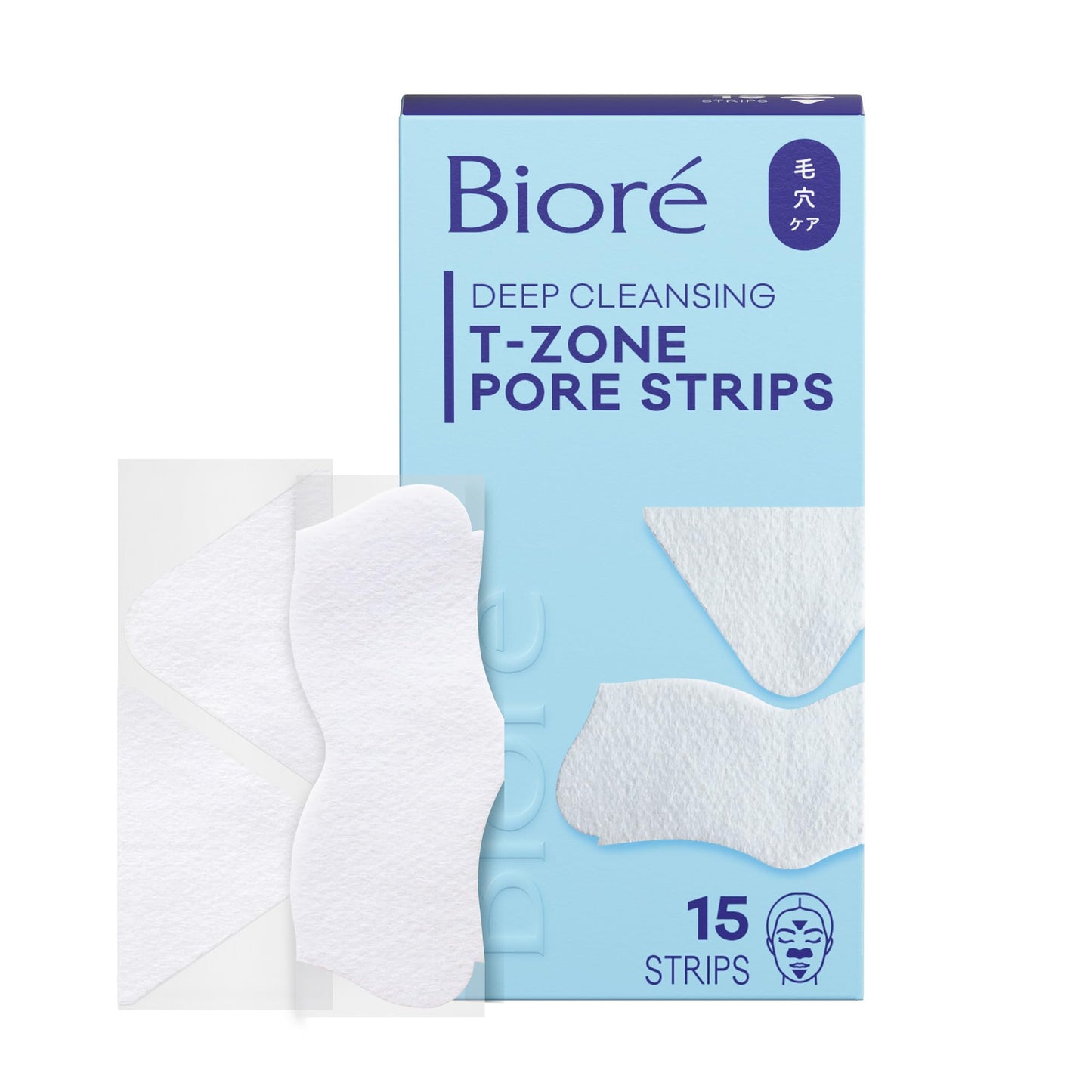 Biore T-Zone Blackhead Remover Strips, Deep Cleansing Pore Strips, 15 ct Beauty and Personal Care Bioré Default Title