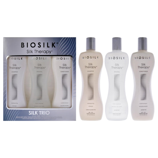 Biosilk Hair Therapy 12Oz Biosilk Therapy Shampoo, 12Oz Biosilk Therapy Conditioner, 12Oz Biosilk Therapy Serum