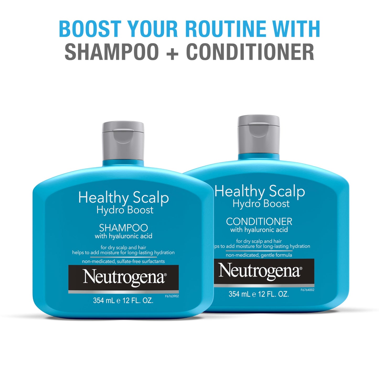 Neutrogena Healthy Scalp Hydro Boost Shampoo & Conditioner Set with Hyaluronic Acid, Hydrating Shampoo & Conditioner Helps Add Moisture to Dry Scalp