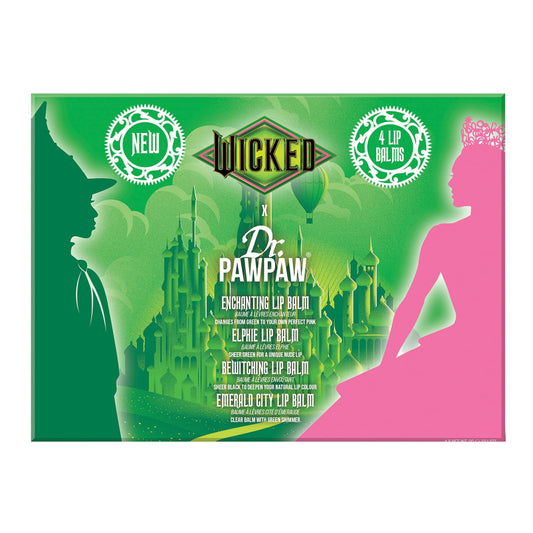 Dr. PawPaw Elphaba Wicked Balm Collection - Natural Lip Balm with Aloe Vera - Gluten Free Lip Moisturizer to Nourish, Soften and Hydrate - 4 pc Beauty and Personal Care Dr. PAWPAW ORIGINAL BALM