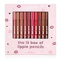 ColourPop Lil Box of Lippie Pencils Makeup Kit - 10-Piece Vegan Lip Liner Set with Creamy, Long-Wearing Formula - Includes New Shades to Deliver Bold