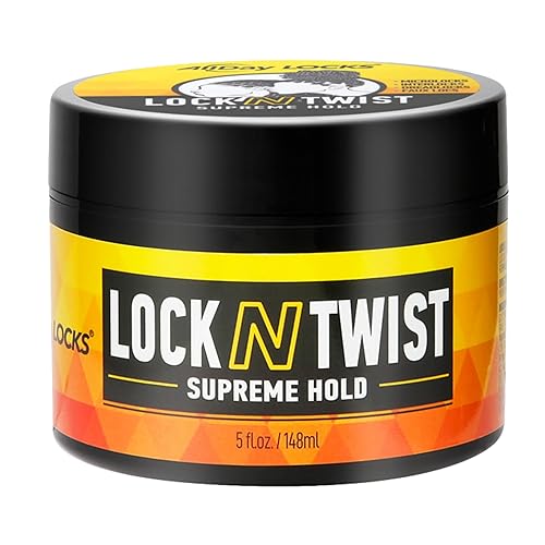 AllDay Locks Lock N Twist (5 oz) | Supreme Hold, No Frizz or Flaking | Hydrating, Nourishing Locking Gel | Grape & Avocado-Infused | Lock & Twist