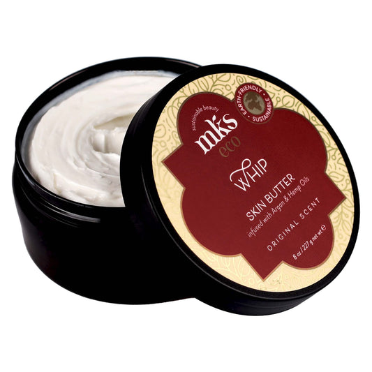MKS eco Whip Skin Butter, Original Scent - 8 oz - Total Body Moisturizer - Moroccan Argan Oil, Hemp Seed Oil, Jojoba Oil, Shea Butter