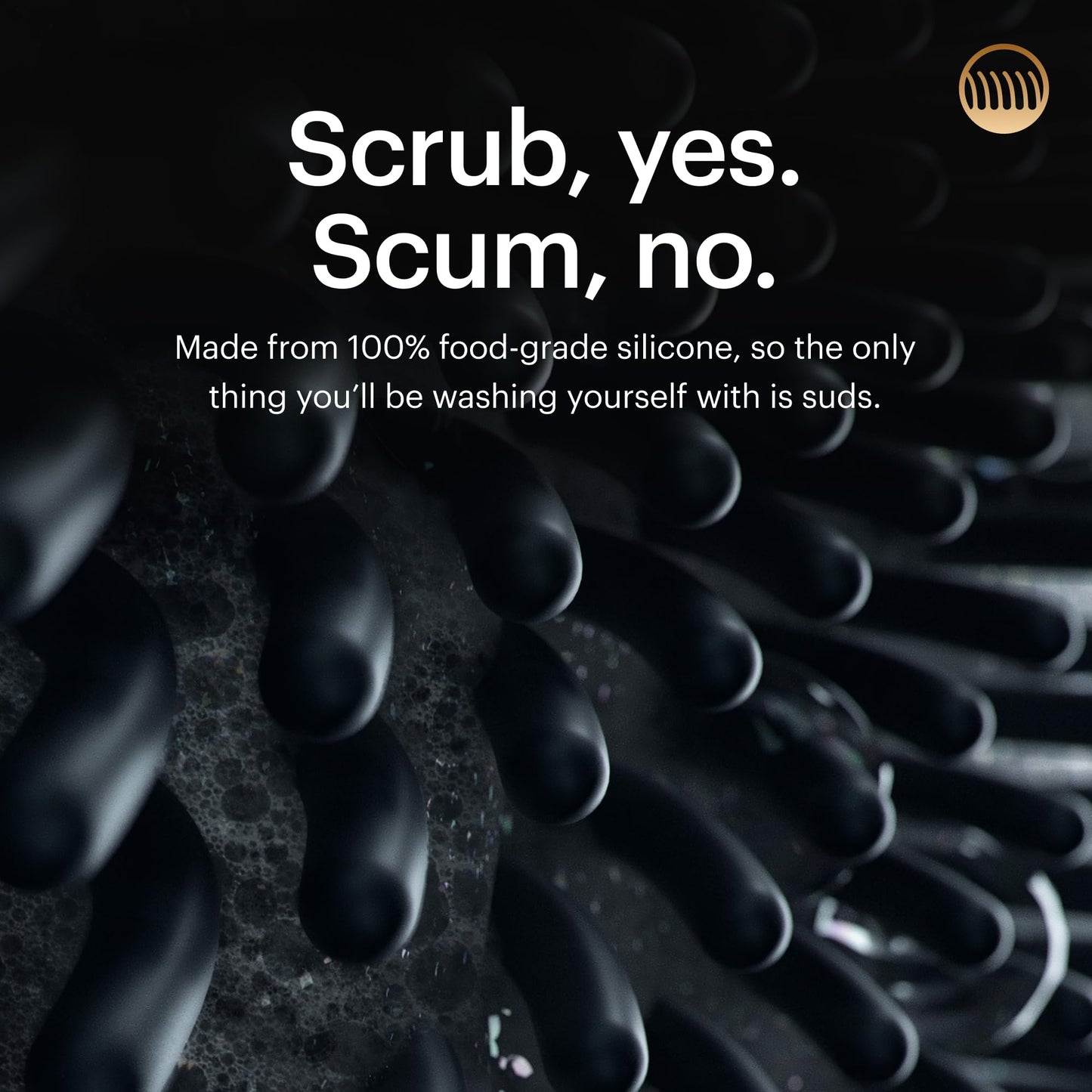 MANSCAPED® The Body Buffer Premium Silicone Scrubber for Nourishing, Cleaning & Exfoliating Your Skin - Lather Boosting Bristles with Ergonomic