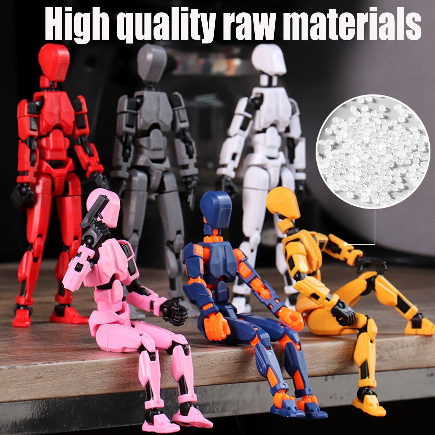 2025 Titan 13 Action Figure Set – 9pcs 3D Printed Multi-Jointed Dummy Robot & Nova Figures, Collectible Desktop Decorations
