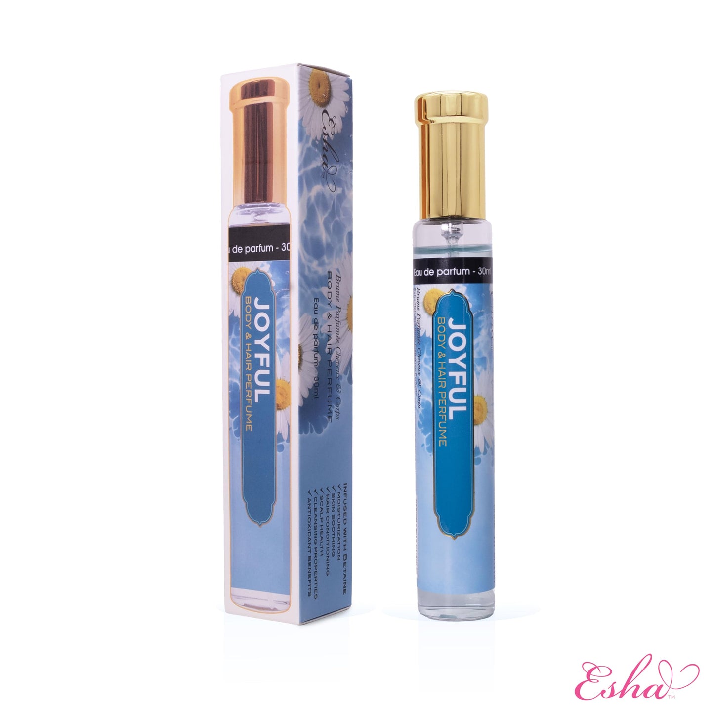 Esha Body & Hair Perfume Mist - Eau de Parfum for Women - Infused with Betaine - (JOYFUL) Beauty & Personal Care Esha