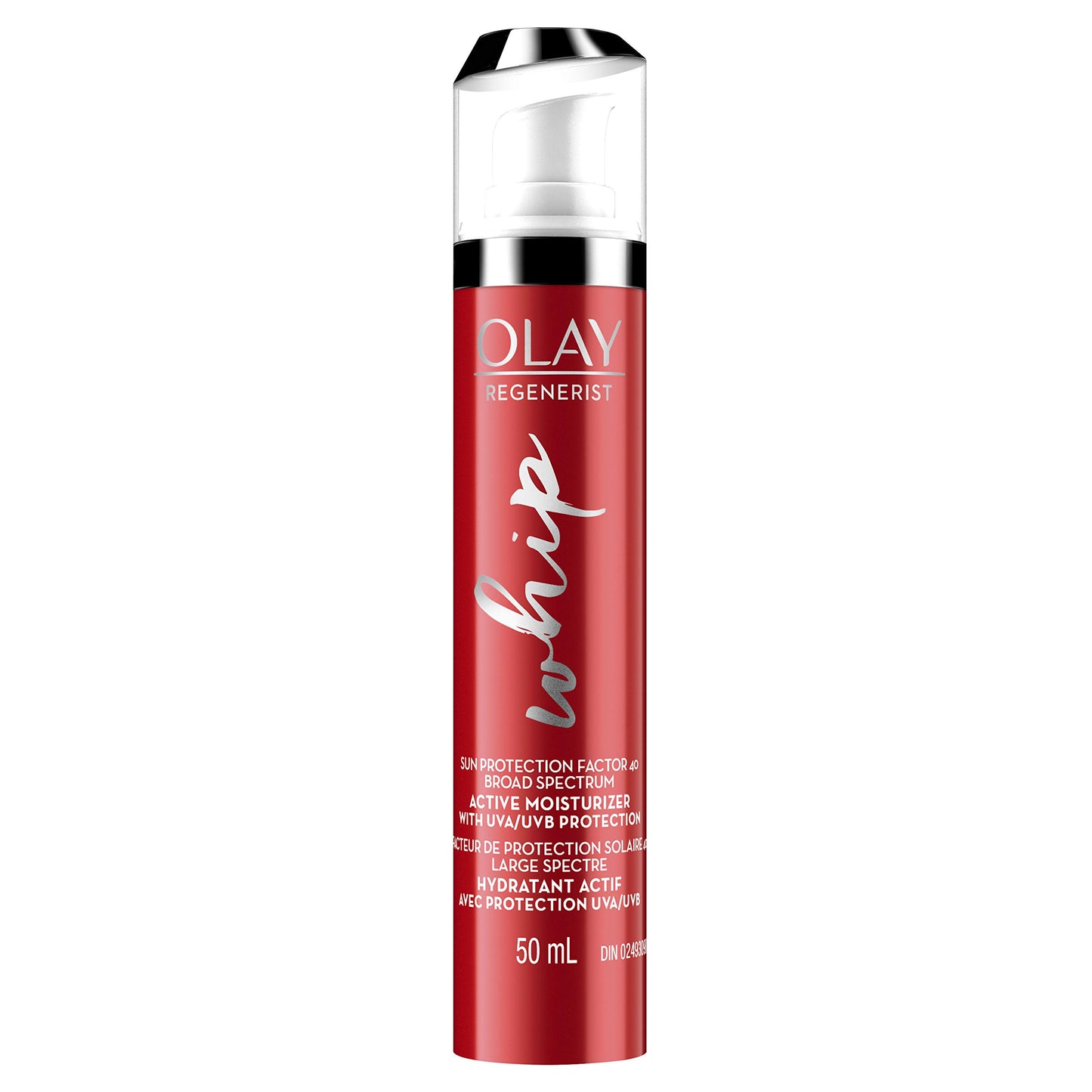 Olay Regenerist Whip Face Moisturizer with Sunscreen SPF 40, 1.7 Fl Oz