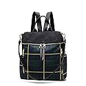 MKF Collection Nishi Plaid Backpack Waterproof Laptop Backpack for Travel Daypack Nylon By Mia K