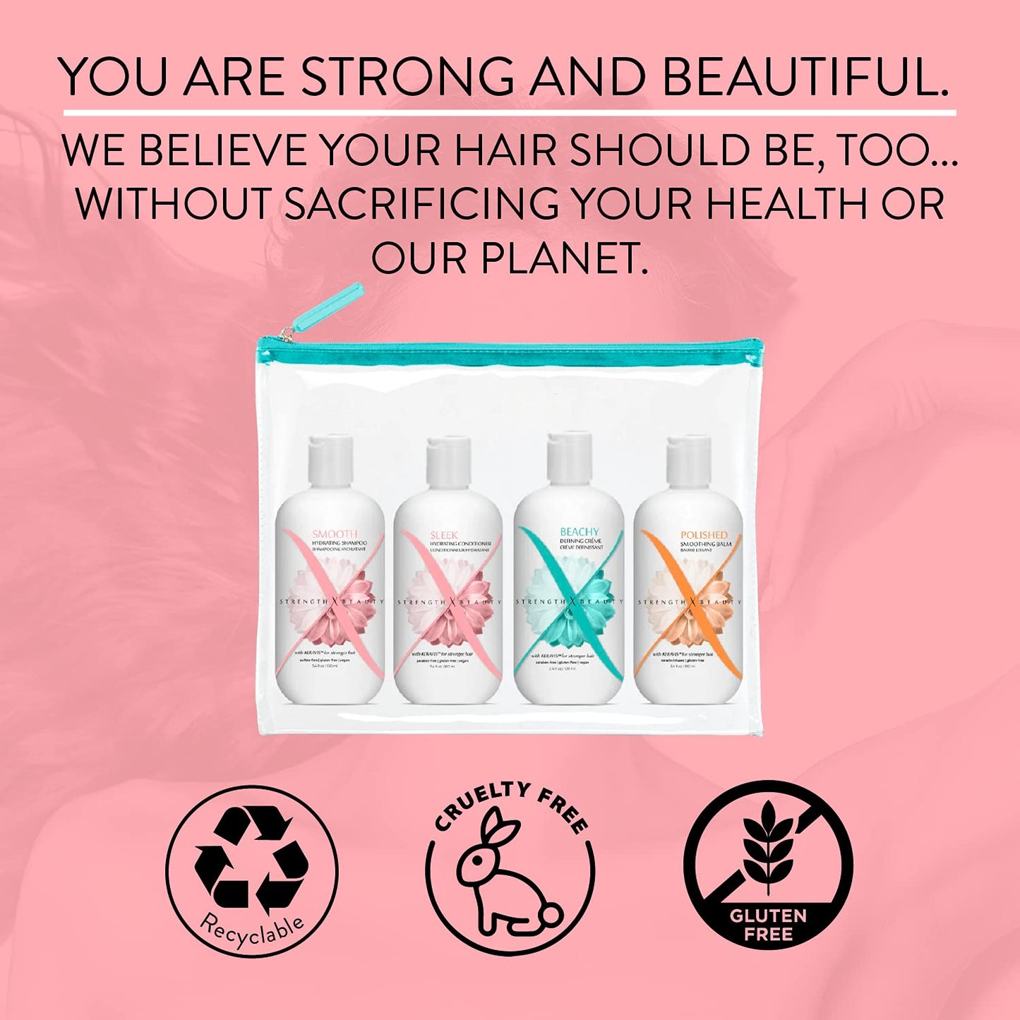Strength x Beauty 4 Pc. Beachy Kit | Thick, Coarse or Curly Hair
