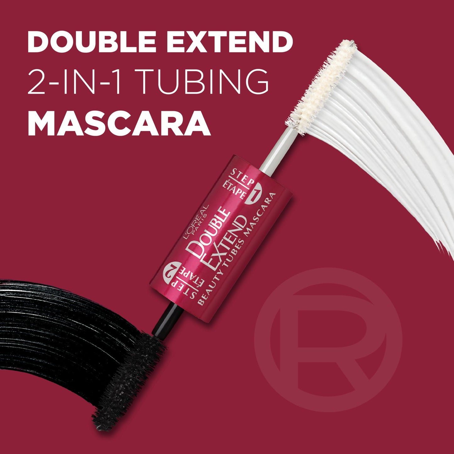 L'Oreal Paris Double Extend Beauty Tubes Mascara, Black, 0.33 Ounces
