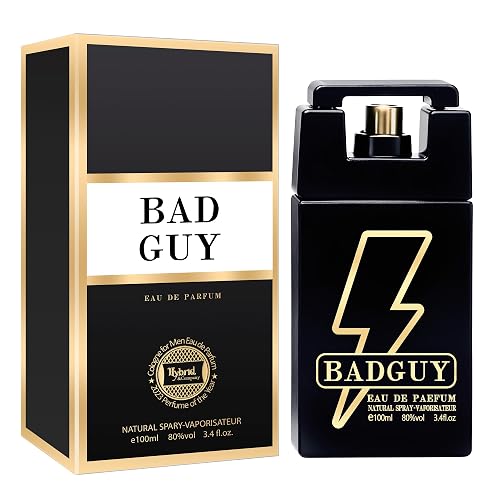 Hybrid & Company Bad Guy For Men Eau De Parfum - Men's Natural Spray Sophisticated Fragrance, Fresh and Elegant, 3.4 Fl Oz Beauty & Personal Care Hybrid & Company