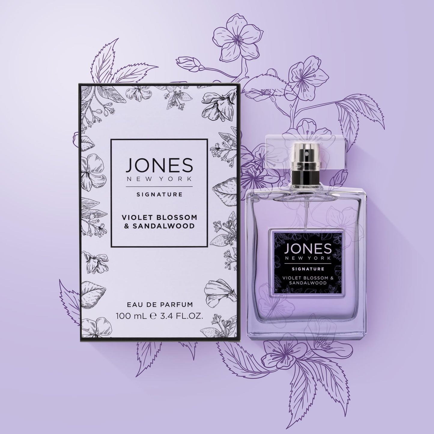 Jones New York Violet Blossom & Sandalwood Eau de Parfum 3.4 fl oz / 100mL