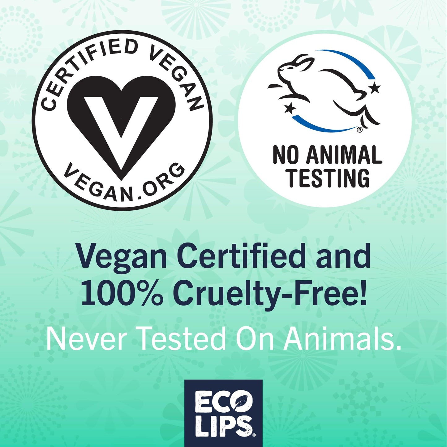 Eco Lips Bee Free Vegan Unscented 100% Natural Lip Balm - Soothe and Moisturize Dry, Cracked and Chapped Lips - 100% Plastic-Free Plant Pod Packaging