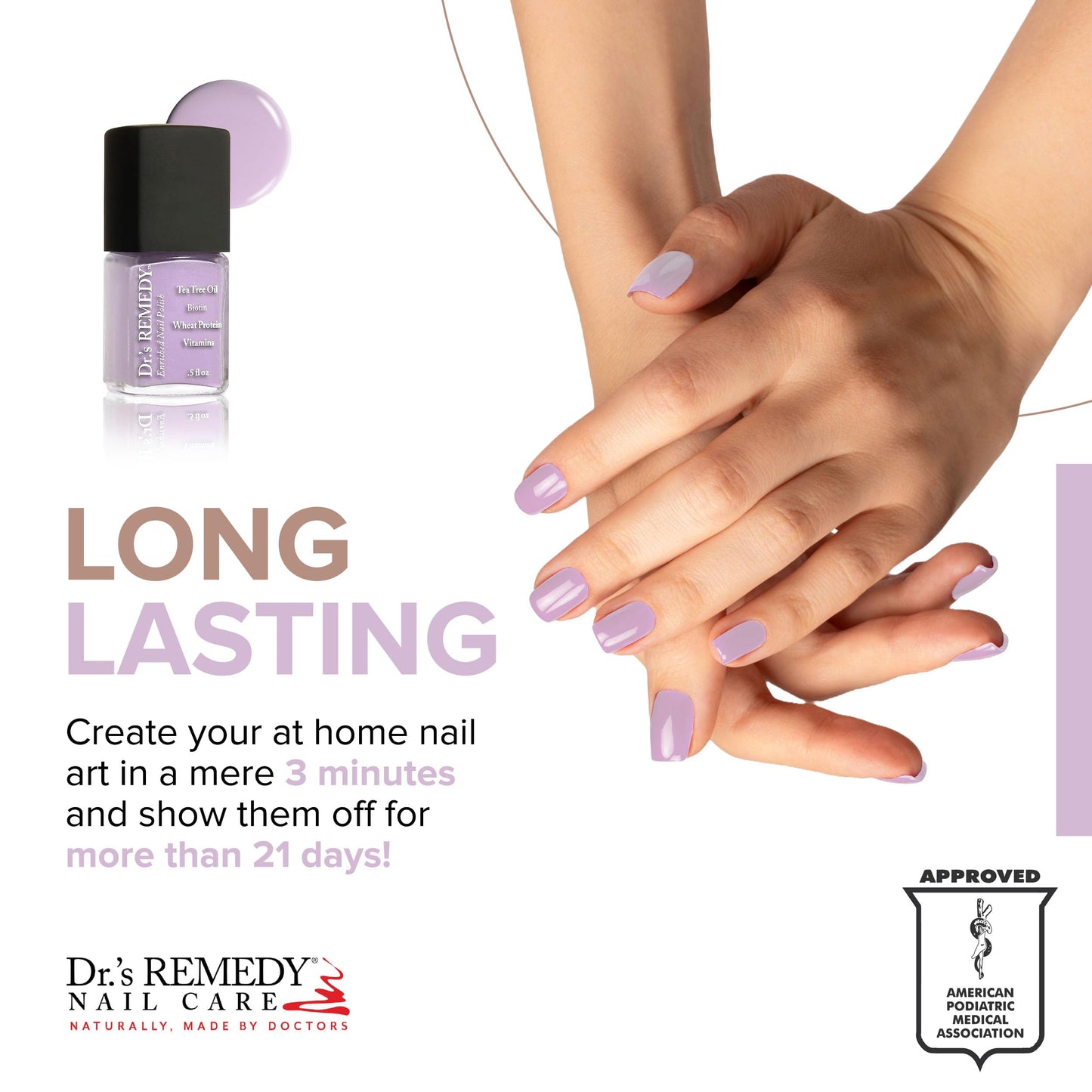 Dr’s Remedy Enriched Nail Polish: Non Toxic, All Natural, and Organic - Doctor Formulated: Strengthens, Restores, Heals, and Protects '24-Free'