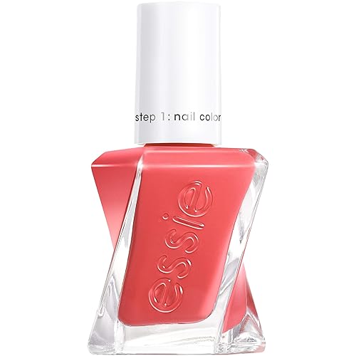 essie Gel Couture Longwear Nail Polish, Summer 2020 Sunset Soiree Collection, Blazing Orange-red Nail Color With A Cream Finish, sunset soiree, 0.46