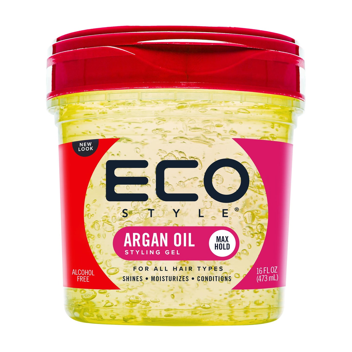 Ecoco Eco Style Gel - Argan Oil - 100% Pure Olive Oil - Promotes Healthy Hair - Nourishes And Repairs Hair - Long-Lasting Shine - 10/10 Maximum Hold