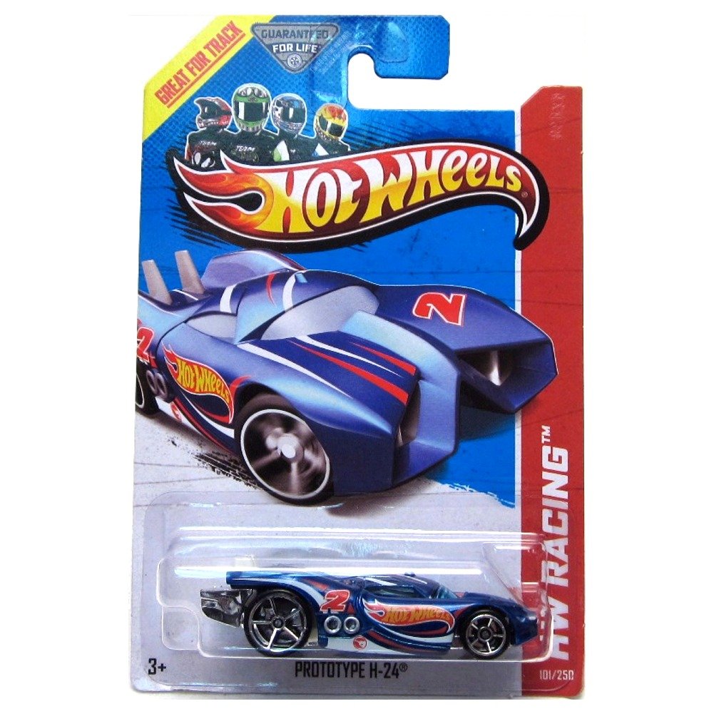 Hot Wheels Prototype H-24 (Treasure Hunt Logo) HW Racing / HW Race Team 2013 Basic Car 1:64 Scale Series Collector #101 of 250
