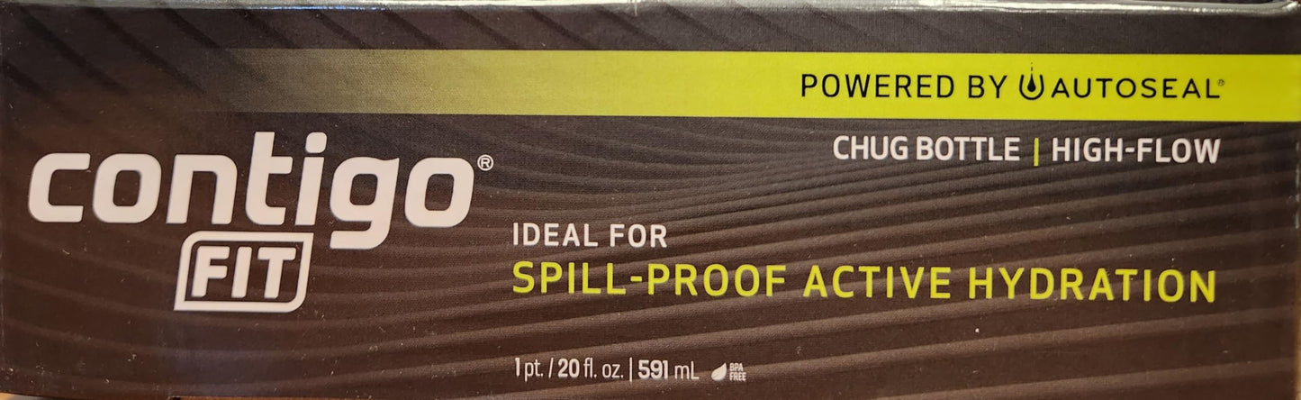 Contigo Fit Autoseal Tritan Spill-Proof Bottle, Grape, 20 Oz/1.25 Pt/590 mL