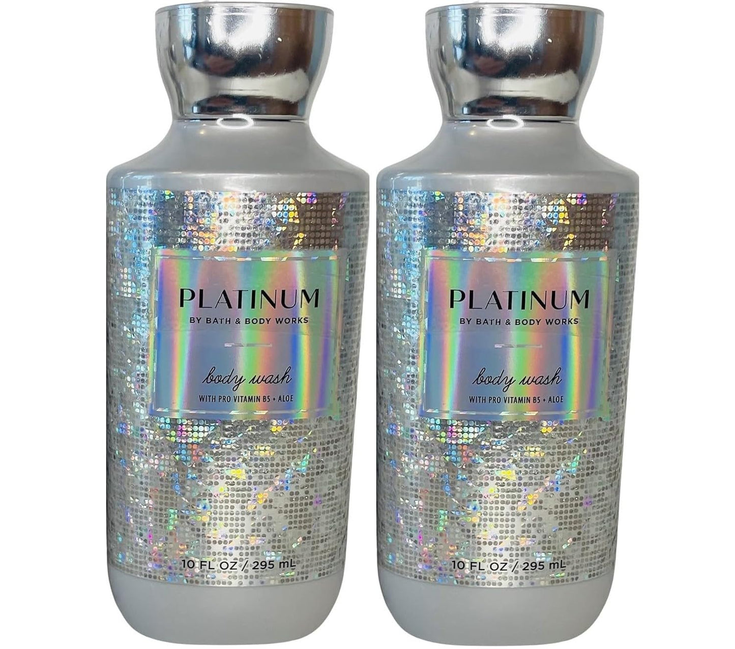 Bath & Body Works Platinum Body Gel 2-Pack 10 Ounces Each Fresh Clean Scent