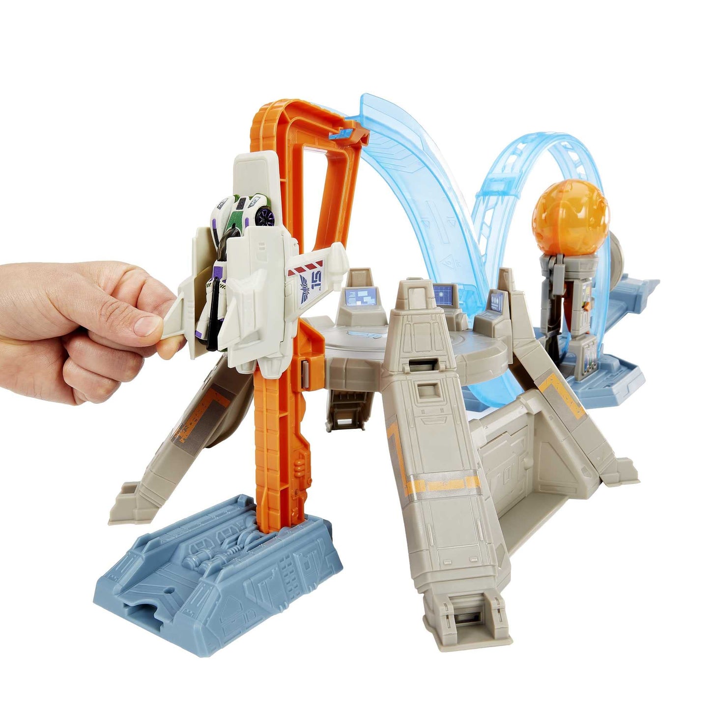 Mattel Lightyear ToysHot Wheels Buzz Hyper Loop Challenge Playset, Includes Buzz Character Car, Gift for Kids 3 Years & Up