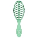 Wet Brush Go Green Speed Dry Hair Brush, Green - Vented Design & Ultra Soft HeatFlex Bristles - Ergonomic Handle Manages Tangle & Uncontrollable Hair