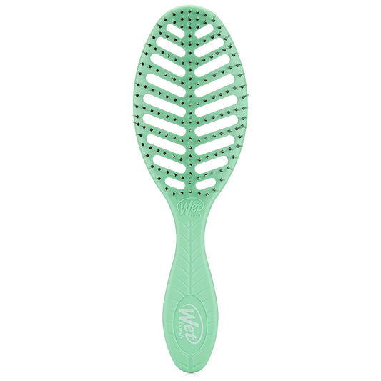 Wet Brush Go Green Speed Dry Hair Brush, Green - Vented Design & Ultra Soft HeatFlex Bristles - Ergonomic Handle Manages Tangle & Uncontrollable Hair