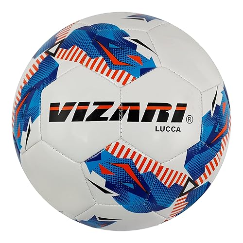 Vizari Lucca Soccer Ball - Size 3,4,5 - for Toddlers, Kids, Youth, Adults - Durable Soccer Ball for Boys, Girls - Practice & Match (Bundle of 1, 6…