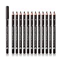 SUMEITANG 12 Pcs Dark Brown Eyebrow Pencil Eyeliner Makeup?Soft Textured?Easy to Color?Waterproof?Long Lasting Eyebrow Tint Pen for Fills in Sparse