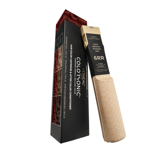 L'Oreal Paris Colorsonic Permanent Hair Dye Cartridge, Hair Color for Root Touch Up, Gray Coverage or All Over Color in just 5 Minutes, 6RR Light