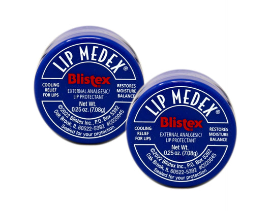 Blistex Medicated Lip Balm, Lip Medex - for Cold, Sores, Cracked & Dry Lips - 0.25 Oz x 2 Pack Beauty and Personal Care Blistex