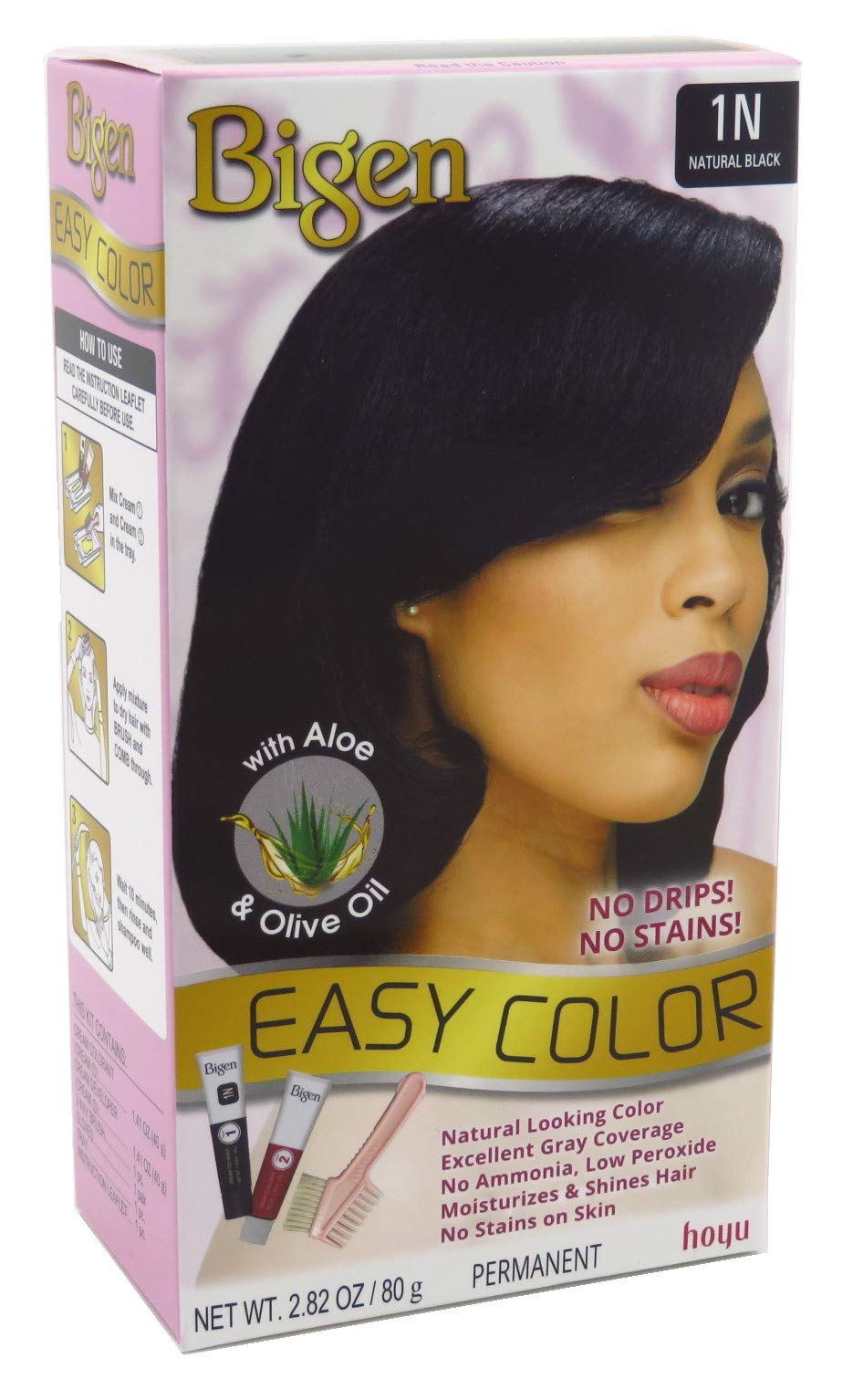 Bigen Easy Color #1N Natural Black 2.82 Ounce (2 Pack)