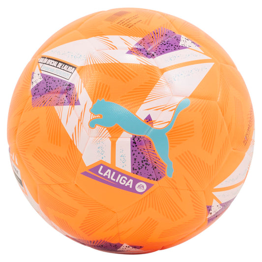 Puma Unisex Orbita LALIGA 1 (FIFA Quality) Soccer Ball, Fluo Orange-Multicolor SS25, 5