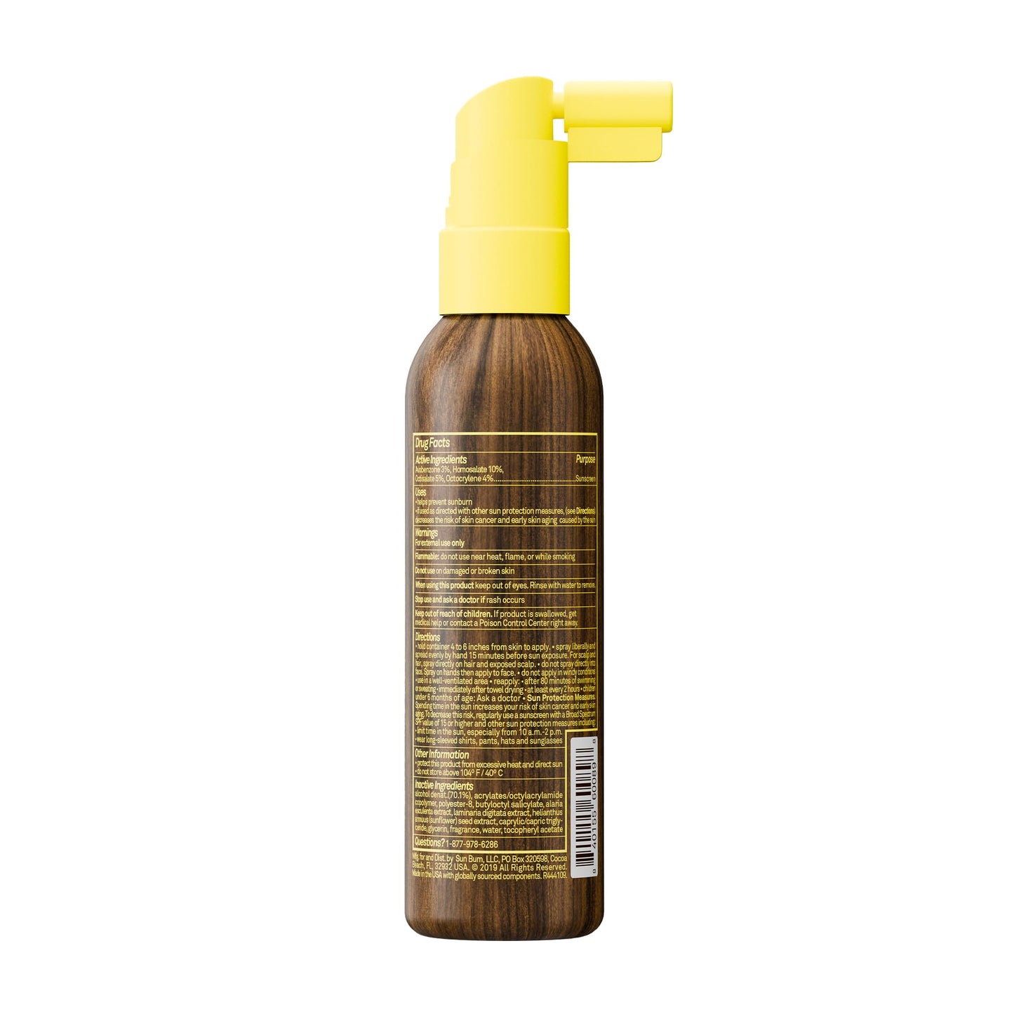 Sun Bum Original SPF 30 Sunscreen Scalp and Hair Mist - Hawaii Act 104 Compliant (Octinoxate & Oxybenzone) - Vegan - Broad Spectrum UVA/UVB Sunscreen