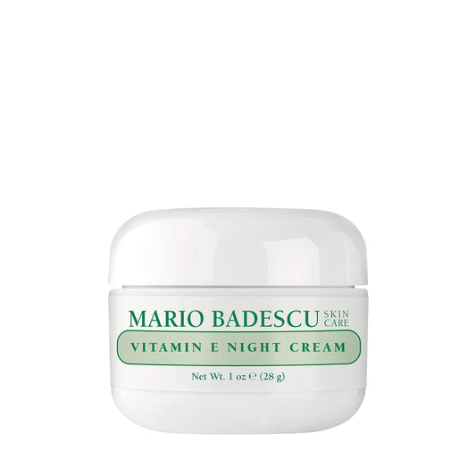 Mario Badescu Vitamin E Night Cream, Anti Wrinkle Face Cream for Dry or Sensitive Skin, Facial Skin Care Infused with Ultra-Rich Skin-Softening Oils