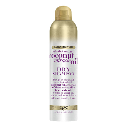 OGX Extra Strength Refresh Restore + Dry Shampoo, Coconut Miracle Oil, 5 Ounce